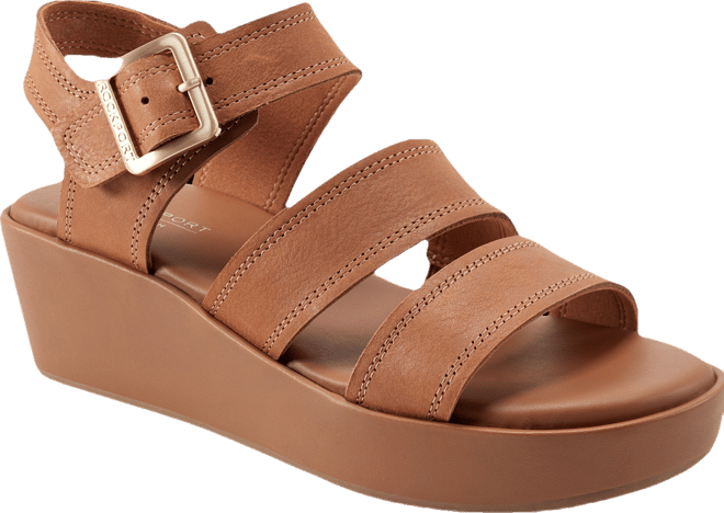 Women's Anala Strappy Open Toe Casual Wedge Sandals