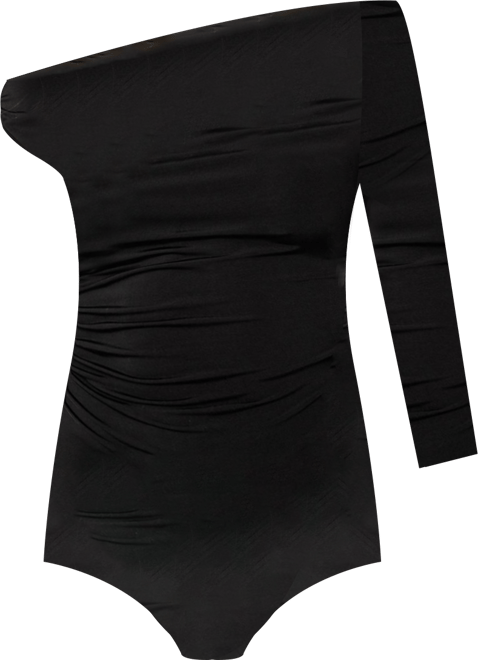 Womens Asymmetric Off Shoulder Bodysuit