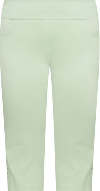 Plus Size Solid Tech Stretch Pull On Pants