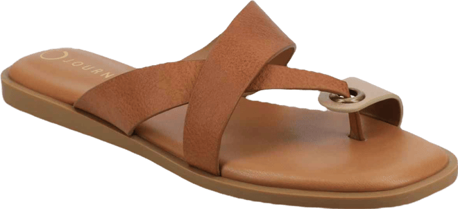 Women's Prizzie Toe Ring Strappy Flat Sandals