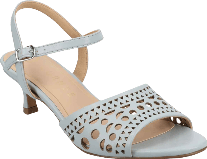 Women's Jessly Perforated Kitten Heel Dress Sandals