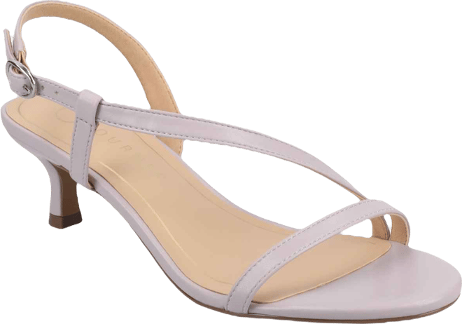 Women's Jemry Asymmetrical Strap Kitten Heel Strap Dress Sandals