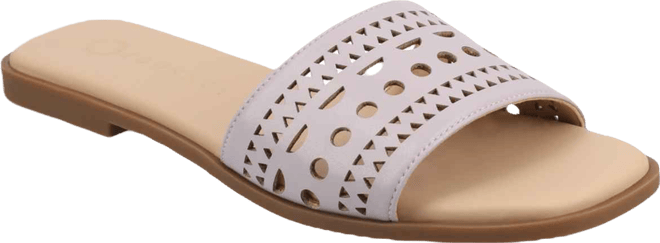 Women's Brodie Perforated Slide Flat Sandals