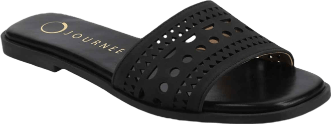 Women's Brodie Perforated Slide Flat Sandals