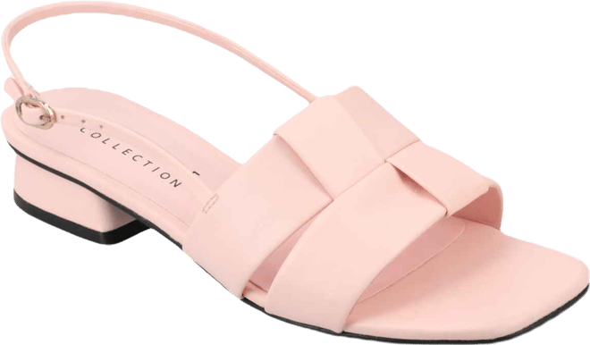 Women's Tabatha Block Heel Slingback Flat Sandals