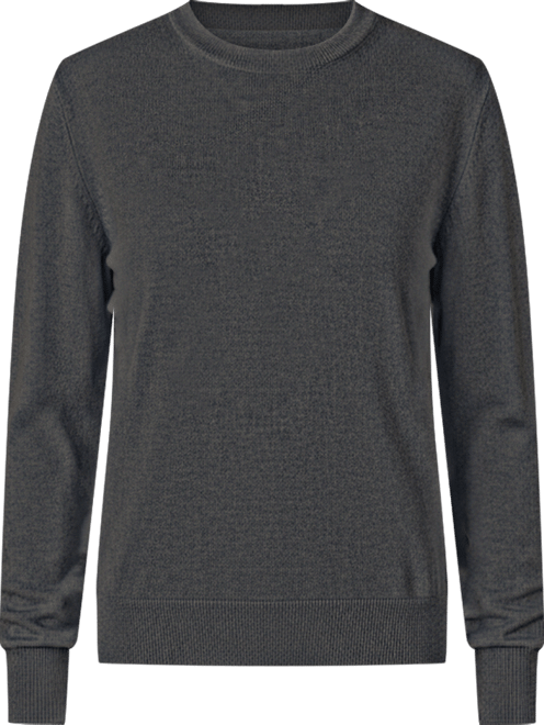 Women's Itch-Free Cashmere Crewneck Sweater with Soft Inner Lining