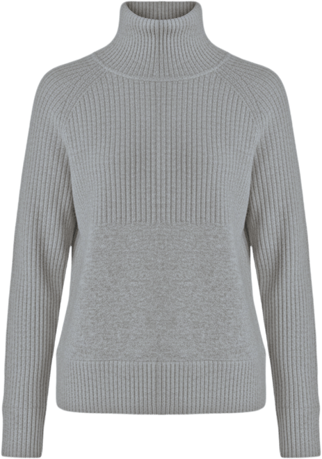 Women's Itch-Free Merino Wool Mock Neck Sweater with Soft Inner Lining