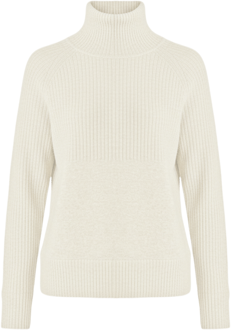 Women's Itch-Free Merino Wool Mock Neck Sweater with Soft Inner Lining