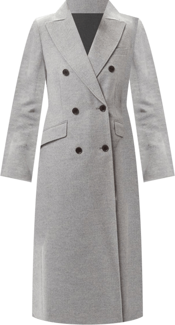 Women's Cashmere Peak Lapel Long Coat
