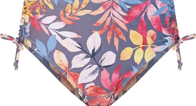 Women's Tropical Mid Rise Bikini Swimsuit Bottom