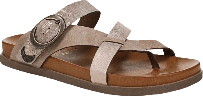 Women's Lilac Thong Slide Platform Sandals