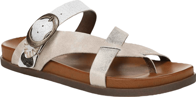 Women's Lilac Thong Slide Platform Sandals