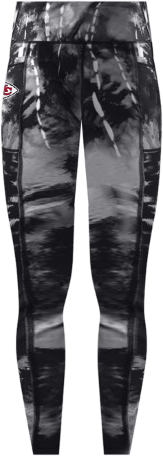 Women's Black Kansas City Chiefs Serena Tie-Dye Leggings