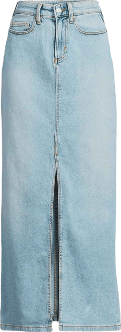 Women's Soft Denim Maxi Skirt