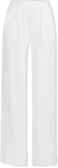 Women's Sport Knit High Rise Pleated Wide Leg Pants