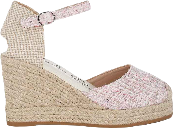 Regatta Tweed Round Toe Woven Wedges Women