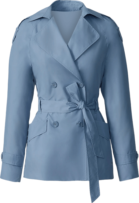 Womens Medina Relaxed-Fit Double-Breasted Trench Coat