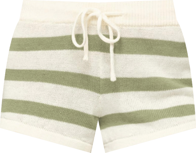 Womens Amaris Striped Knit Shorts