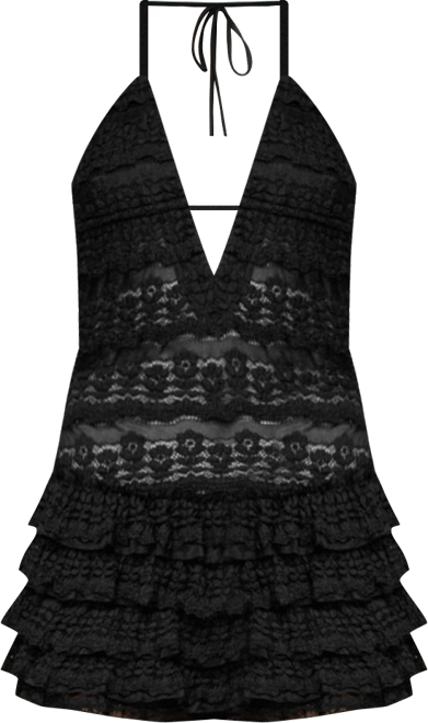 Women's Lanney Ruffled Sheer Lace Romper