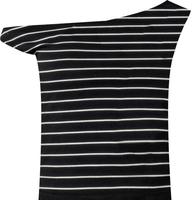 Women's Keryn Striped Asymmetric Top