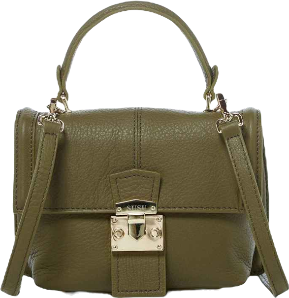 Leather Backpack Purse for Women Convertible Crossbody Bag for Travel Olive Green Handbag