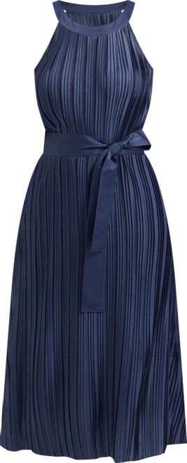 June + Vie Women's June + Vie Pleated Halter Maxi Dress
