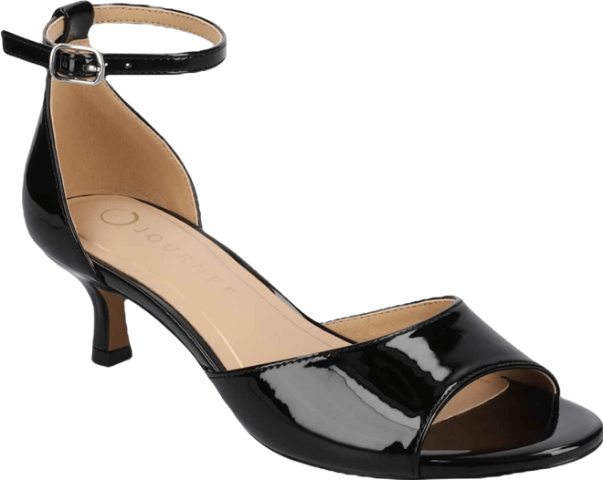 Women's Jezzie Peep Toe Kitten Heel Dress Sandals