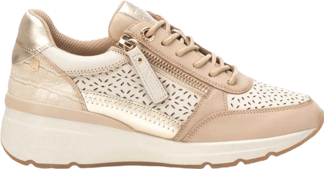 Carmela Collection Women's Leather Casual Sneakers By 