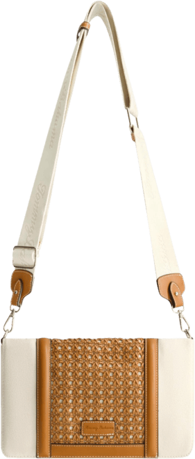 Woven Flap Crossbody Bag