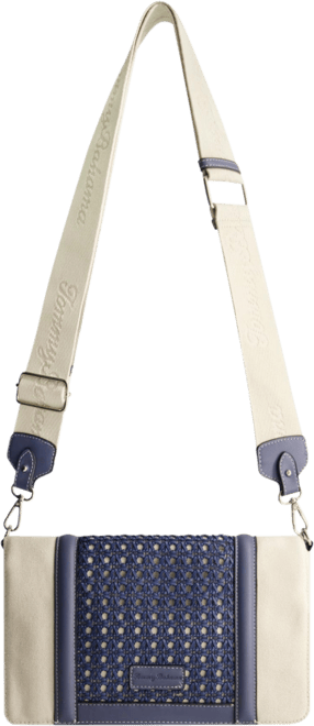 Woven Flap Crossbody Bag