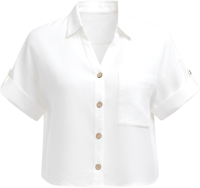 Women s Camp Shirt with Button Front