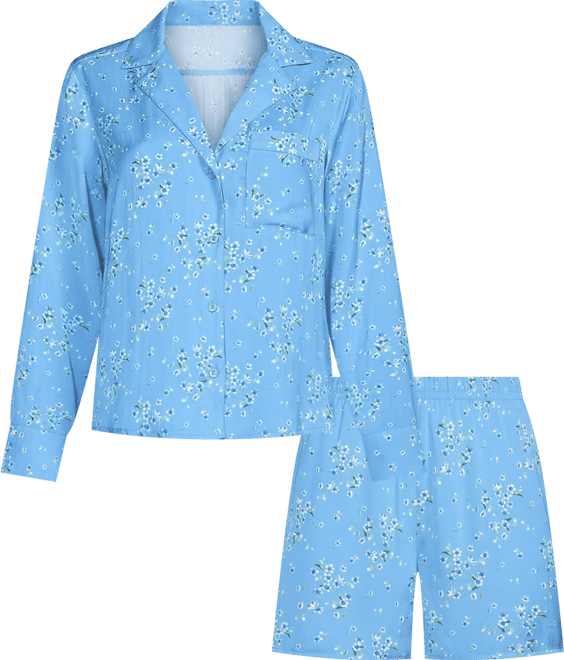 Women's Matte Satin 2 Piece Pajama Set