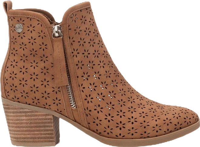 Refresh Women's Fashion Booties with Side Zipper by 