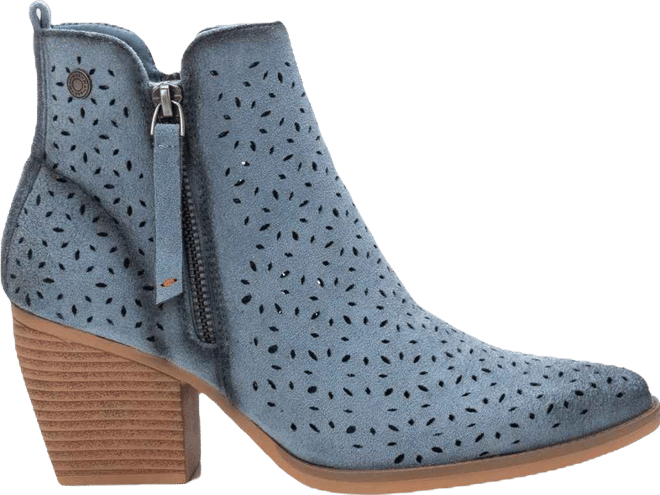 Refresh Women's Fashion Italian Western Booties with Side Zipper By 