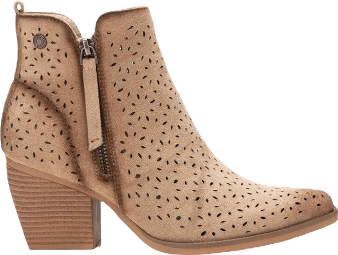 Refresh Women's Fashion Italian Western Booties with Side Zipper By 
