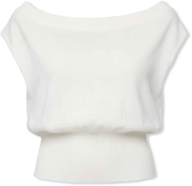 Womens Pheobe Contrast Knit Tank Top