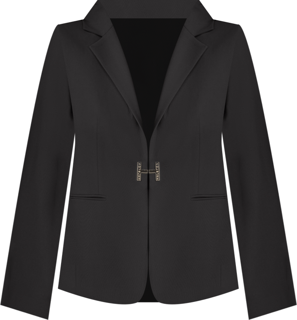 Women's Logo-Clasp Notch-Lapel Blazer
