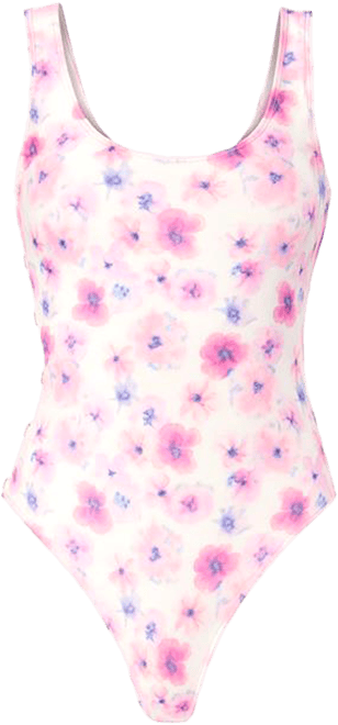 Women's Side-Cutout Floral-Print Swimsuit