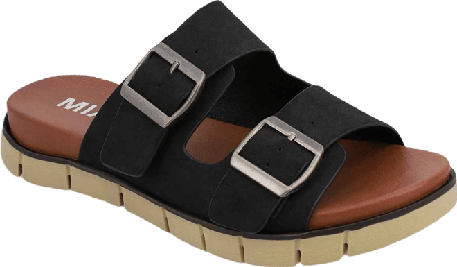 Women's Esei Double Buckle Slip-On Slide Sandals