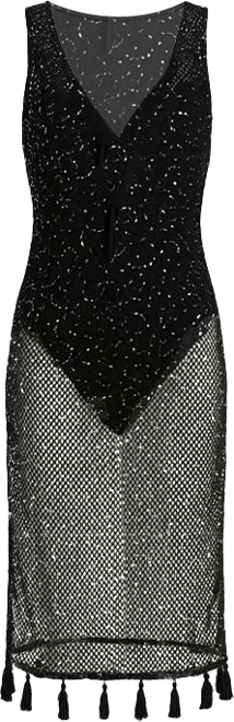 Women's Cover Up Swim Shine Crochet Midi Dress