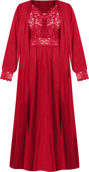 Women's Peignoir 2-Piece Tricot Gown & Robe