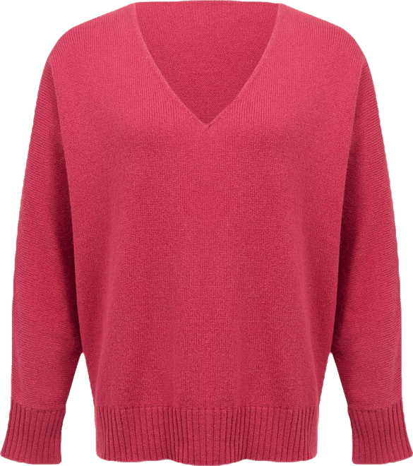 Women's Alpaca Merino Slouch V-Neck Sweater