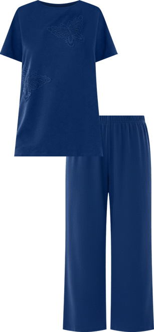 Women's 2-Piece Applique Capri