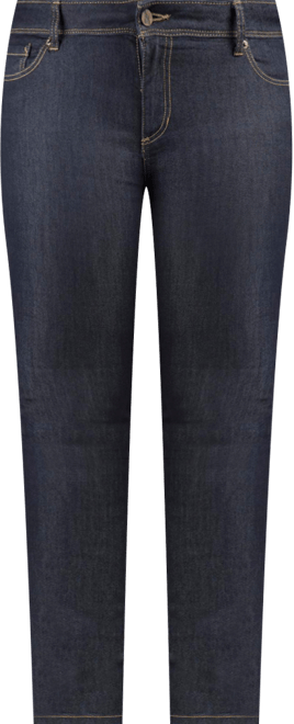 Plus Size Curvy-Fit Basic 5 Pockets Skinny Jeans Dark 29