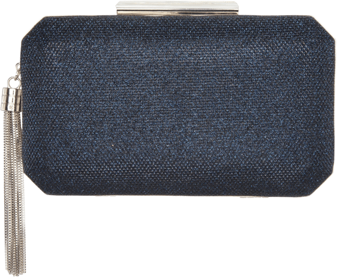 Women's Geometric Minaudiere Bag with Tassle