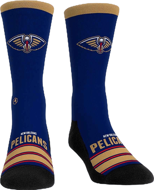 Men's and Women's New Orleans Pelicans Gametime Stripe&nbsp;Crew Socks