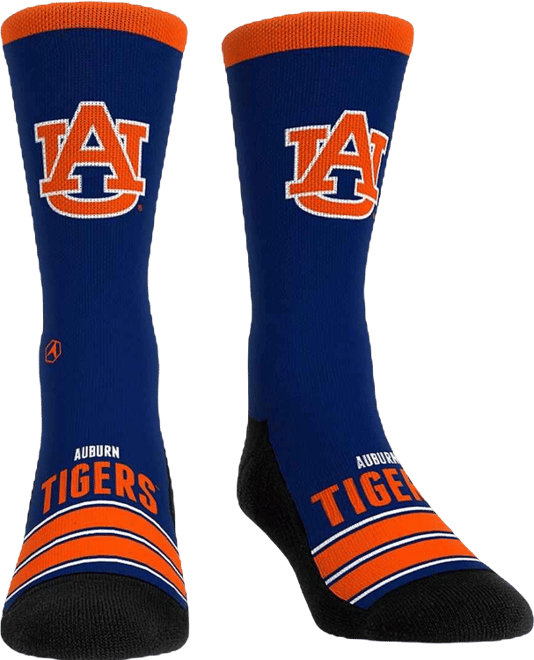 Men's and Women's Auburn Tigers Gametime Stripe&nbsp;Crew Socks