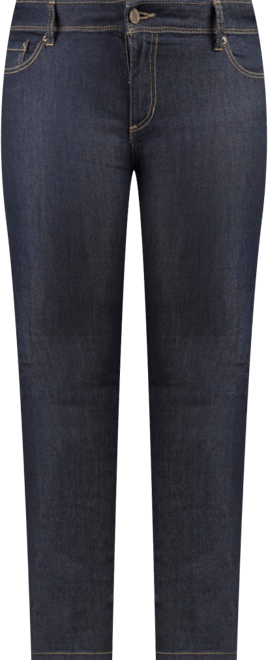 Plus Size Curvy-Fit Basic 5 Pockets Skinny Jeans Raw 29