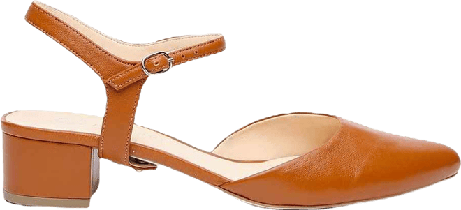 Women's Cognac Jackie Customizable Slides