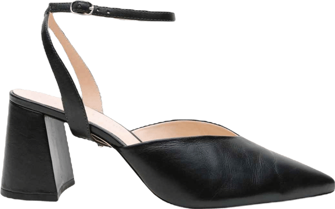 Women's Black Marilyn Customizable V Mules